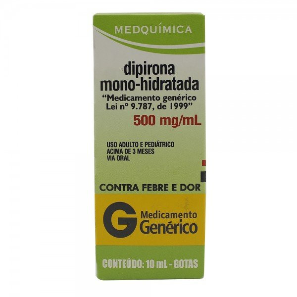 Dipirona Sodica Frasco Gotas 10ml