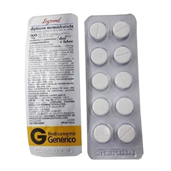 Dipirona 500mg 10 Comprimidos (legrand)